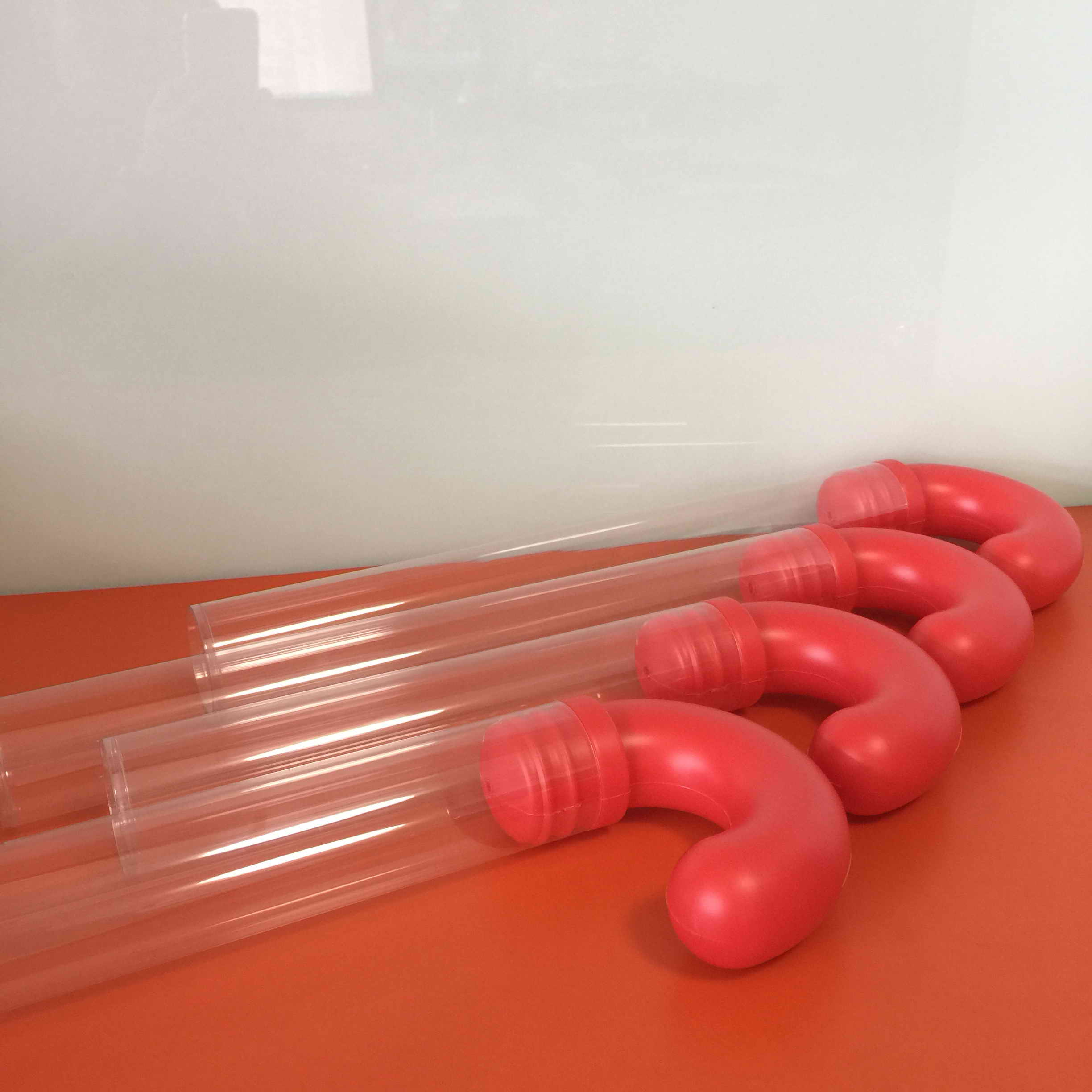 clear plastic candy cane tubes,candy cane tube,clear cane tubes